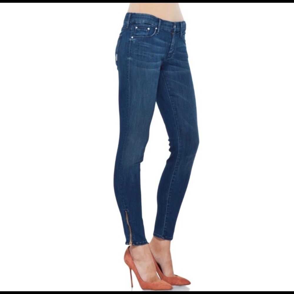 Mother Jeans- Looker Ankle Zip, Catcher in…